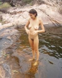 Foto sex Young Tatar girl undressed in nature