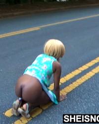 Foto bokep hot Teen Sheisnovember Crawling In Street Public Ebony Ass Flashing HD Public kualitas tinggi