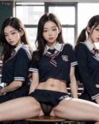Poto sex HD Korea girl AI kualitas tinggi