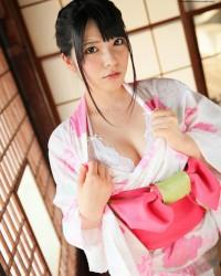 Foto xxx hot AI UEHARA（上原亜衣）：Pink kimono HD