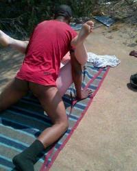Foto sex hot South Africa Interracial outdoor fuck terbaru