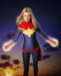 Foto bokep HD Captain Marvel Cospaly indah